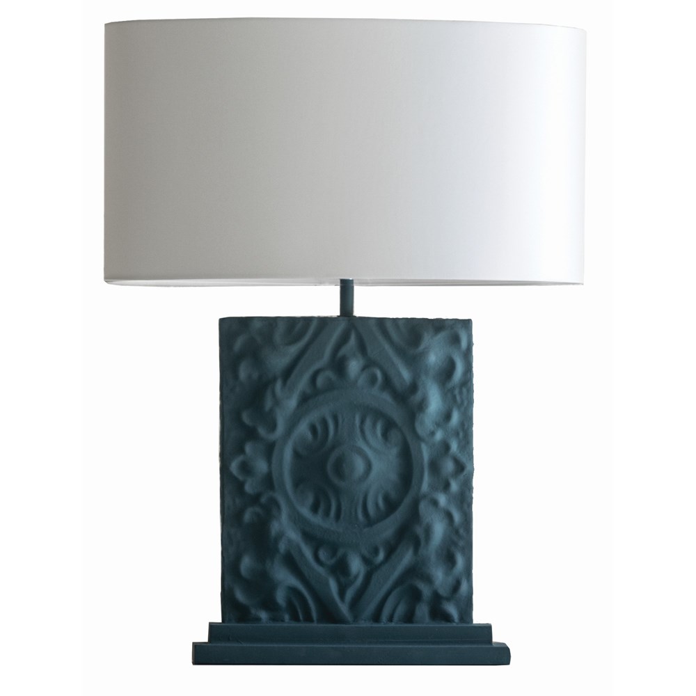 Piastrella Table Lamp by William Yeoward in Black Jade